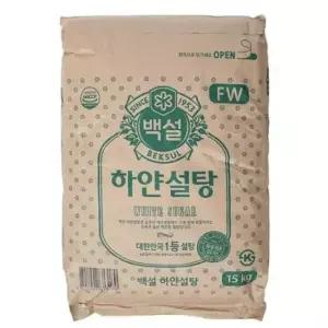 황설탕 백설 하얀설탕 대용량 업소용 백설탕 요리설탕 15kg