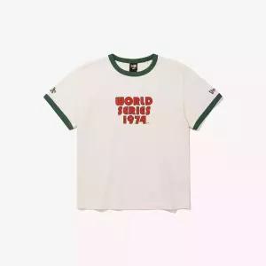 [매장정품] 뉴에라 키즈 반팔티 아동 티셔츠 부드러운 오클랜드 애슬레틱스 링거