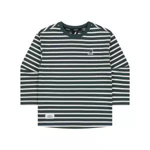 [캉골키즈](타임스퀘어점패션관)클럽로고 롱 슬리브 스트라이프 티셔츠 SC 0006 그린 (ASCCRT00060GN)