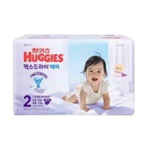하기스 2026 맥스드라이 에어 밴드형 2단계 공용 50매 1팩