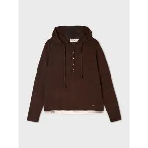 [후아유](센텀시티점)Layered Henley Neck Hoodie Pullover / WHKAG4841F