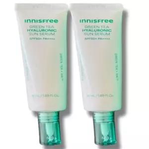이니스프리 그린티 히알루론산 수분 선세럼 50ml 2개