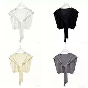 LM-0970 4color 레이어드 어깨숄 가디건 페이크