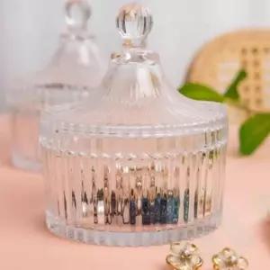 유리 보관함 200ml 캔들보관함 유리보석함 투명소품함 캔들받침대