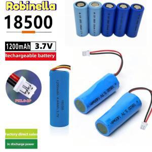 3.7V 1400mAh 18500 손전등용 커넥터 와이어가 있는 충전식 리튬 배터리 전동 칫솔 라디오 키보드 마우스