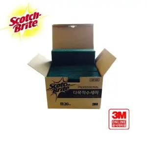 3M주방용품 스카치브라이트 96 다목적 수세미 20입 3M 수세미 주방용품 스카치브라이트 다목적