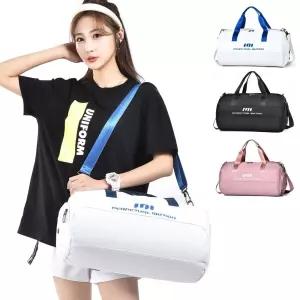남성 여성 헬스 운동 여행 스포츠백 가방 스포츠 보스턴 크로스 망치