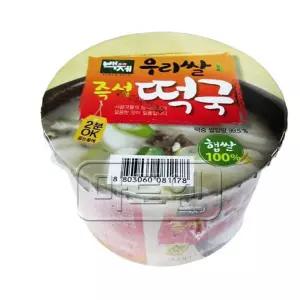 수앤서A2 백제 우리쌀 즉석 떡국 163g 16개 생활