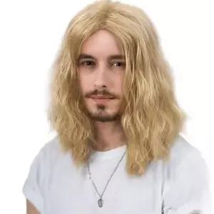 [하프클럽/]남성 파티 통가발 남성 촬영용 웨이브 짧은 무대 연극 코스프레