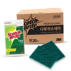 3M 스카치브라이트 다목적수세미 대 20개입 96 대용량