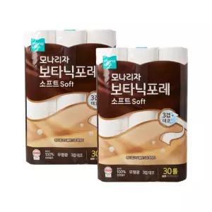 모나리자 보타닉포레 소프트 30M 30롤 2팩 (총60롤)