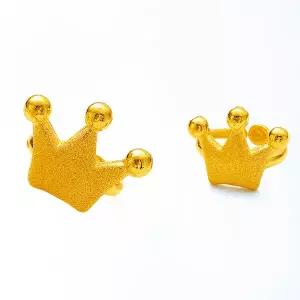 순금 크라운 모양 돌반지 3.75g 24k 99.9 아기 백일반지