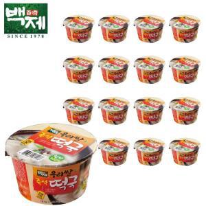 백제 햅쌀 쌀떡국 163g x 16 간편식 식사대용 떡국 간편 즉석 자취음식 간단메뉴