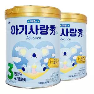 남양 아기사랑수 더 퍼스트 어드밴스 분유 3단계 800g 2개