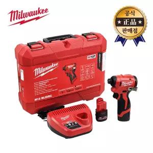 밀워키 충전임팩드라이버 M12 BLIDRC-252C 12V 2.5Ah 배터리2개