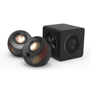 서브우퍼 및 사용자 지정 가능한 RGB 15W 페블 RMS USB-C U202F용 블루투스 MAC PC X USB 갖춘 크리에이티브 컴퓨터 전원을 최대 플러스 2.1 오디오, 스피커 조명, 5.3,