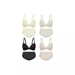 퓨징 볼륨 노와이어 브라팬티 8종세트 크림그린베이지블랙 WBW6M11121314_T