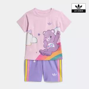 [아디다스키즈](대구신세계)[adidas kids] (A085-A100) adidas Care Bears 쇼츠 티 세트 (KS4225)
