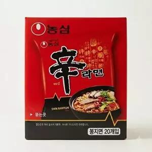 [셀러허브 식품]농심 신라면120g, 20개 (51588305)