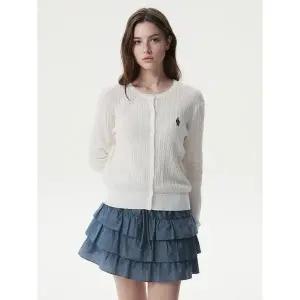 [후아유][AK수원점] [후아유] 여성 Steve High Gauge Cable Cardigan WHCKG2521F