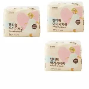 [노브랜드] 노 브랜드 팬티기저귀 남녀공용 점보 24Px3 총72p 점보 남녀공용 17kg~