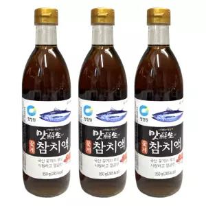 청정원 맛선생 꽃게 참치액 950g 3개