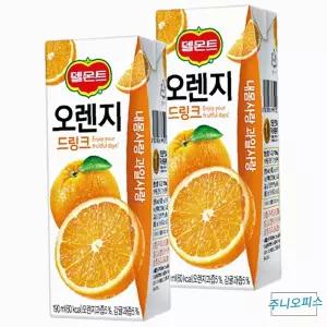 식음료 회사 업소 과일음료 오렌지 탕비실 델몬트 190ML 32개