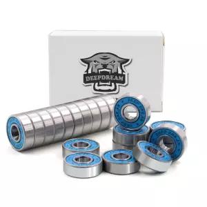 프리미엄 20개입 608rs 베어링 스케이트보드 크롬강 롱보드 8x22x7mm 이중 고무 밀봉 깊은 홈