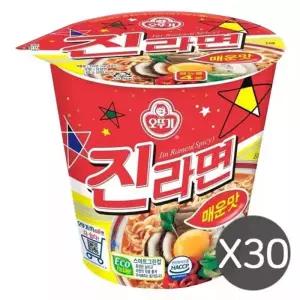 오뚜기 진라면 매운맛 소컵 65g x 30개