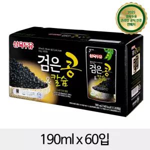 삼육 검은콩&칼슘두유 파우치 190ml 60입
