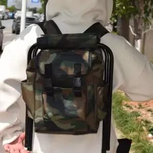 백팩 겸용 밀리 디자인 캠핑 낚시 등산 다용도 의자 휴대의자