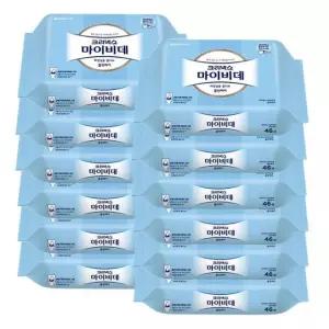 마이비데 사용이편리한 크리넥스 물티슈 리필 46매x12팩/클린게어