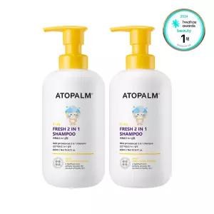 아토팜 키즈 프레쉬 2in1 샴푸 460ml, 2개