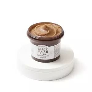 [각질순삭팩] 스킨푸드 블랙슈가 퍼펙트 에센셜 스크럽 2X 210g
