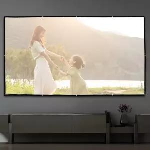 이동형 홈시어터 (16 빔스크린 빔프로젝터 9비율) 가정용스크린 스크린(330x187cm) 대형스크린