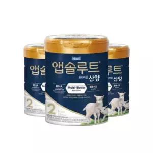 앱솔루트 산양 분유 2단계 750g, 3개