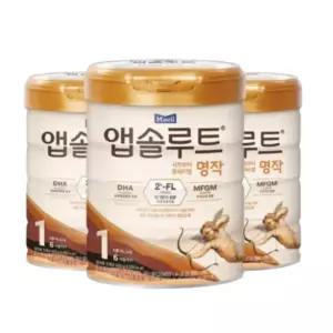 앱솔루트 명작 분유 1단계 800g, 3개