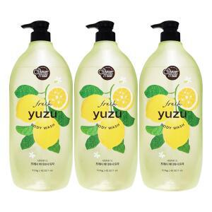 애경 샤워메이트 유자 바디워시 1200g X 3개