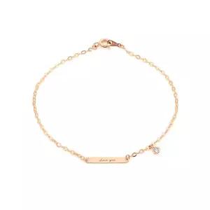 [롯데백화점]로이드 [GB] 각인 14K GOLD 팔찌 LWB21009G