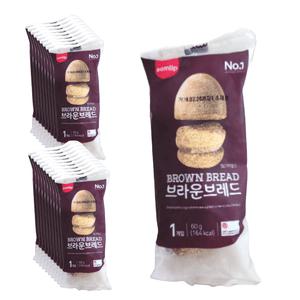 부쉬맨 브라운브레드 60g 20개 모닝빵 브런치