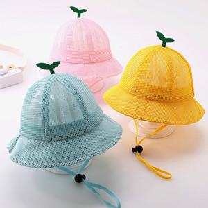 어린이 새싹 망사 모자 여름 귀여운 유아 메쉬 모자 벙거지 4color
