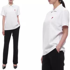 25SS 여성 하트 로고 폴로 반팔티셔츠 (BFUPL001 760 100 W 25S)