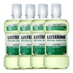 리스테린 내추럴 그린티 마일드 750ml 4개