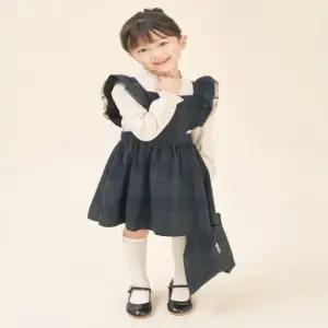 에이프런형 체크 원피스샤 헤어슈슈미니 백 3SET - 그린 (BI5871G01M)
