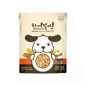 한끼뚝딱 소프트 국산 강아지 사료 1kg+