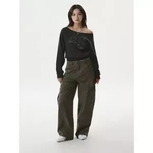 [후아유](의정부점)Wide Cargo Pants(F) WHTAG2313F