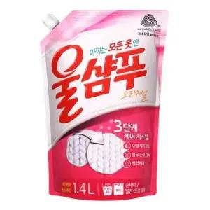 중성세제 울샴푸 세탁세제 리필 오리지널 1.4L