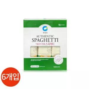[텐바이텐]청정원 이탈리아 정통 스파게티 면 500g x 6개