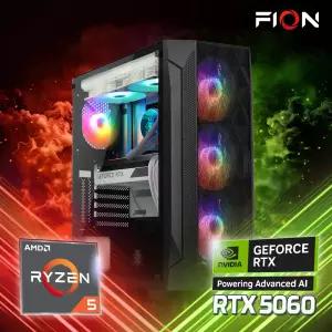 라이젠5 5600 RTX5060 FHD 게이밍 조립PC 16G 512GB 조립식 컴퓨터 본체 배그 롤 발로란트 아이온2