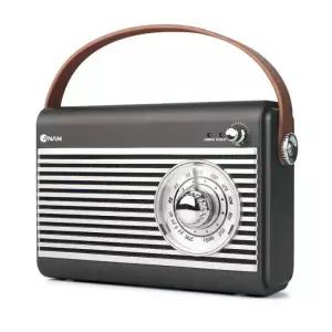 레트로 USB 블루투스라디오 스피커 인테리어 캠핑 원룸 포터블 FM 소품 AUX